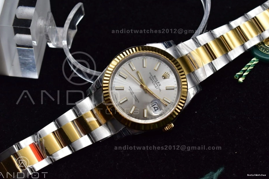 904L VS VSF on GoAnywhere SS 41 596 Dial Oyster Best 126333 YG Silver Bracelet 1:1 Edition DateJust 0524